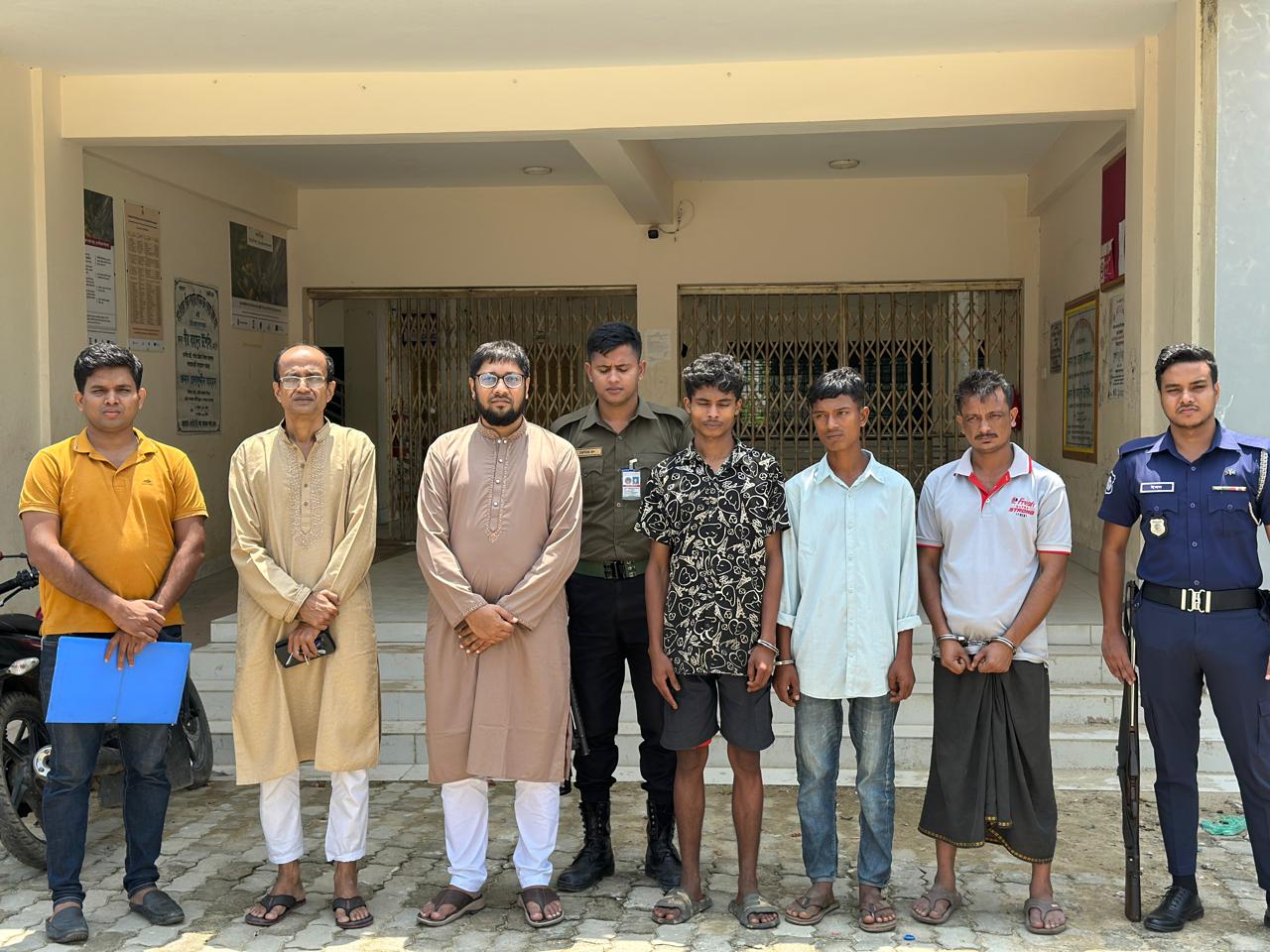 লামায় ইয়াবা সেবনের দায়ে ৩ জনকে কারাদণ্ড