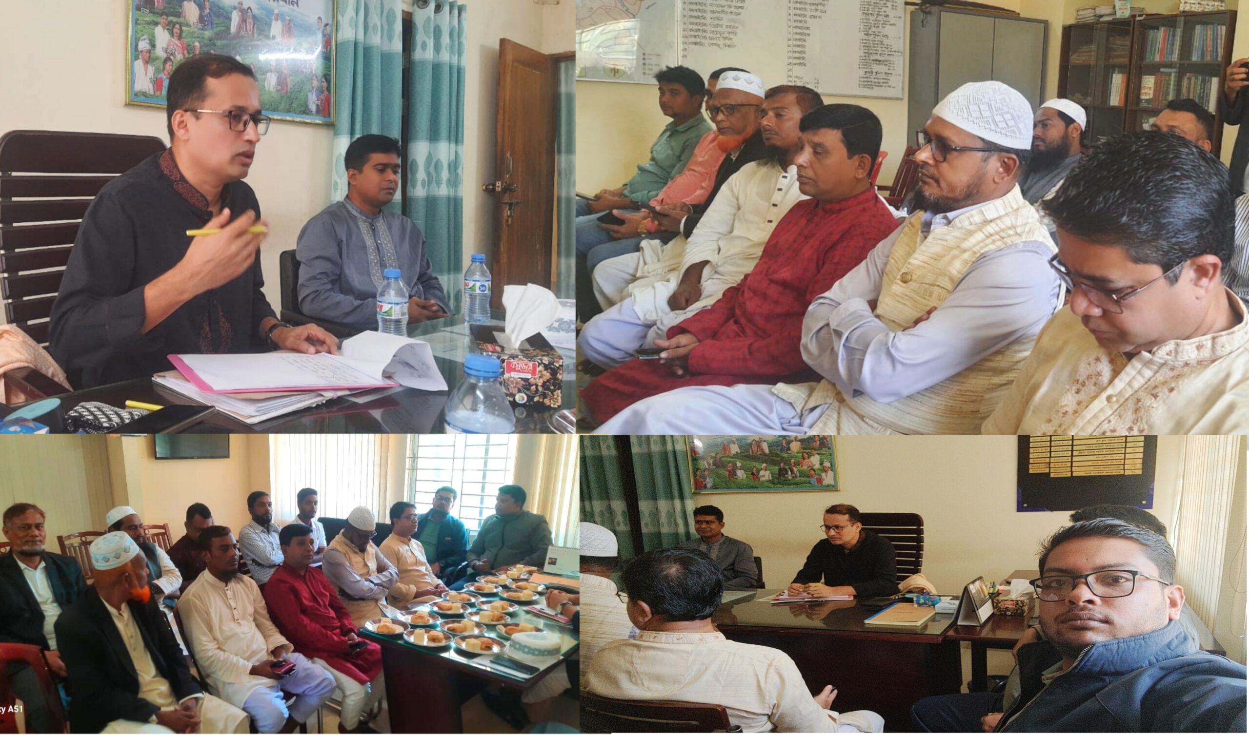 লামা থানার সদ্য যোগদানকৃত ওসি শাহাজাহান কামালের সঙ্গে সাংবাদিকদের মতবিনিময়