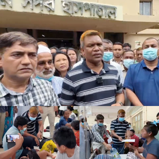 ​বান্দরবানে আশঙ্কাজনকভাবে বেড়েছে হামের প্রাদুর্ভাব: সদর হাসপাতালে রোগীদের পাশে জেলা বিএনপির সদস্য সচিব, নগদ অর্থ সহায়তা